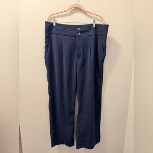 Women’s Navy Blue Wide Leg Pants